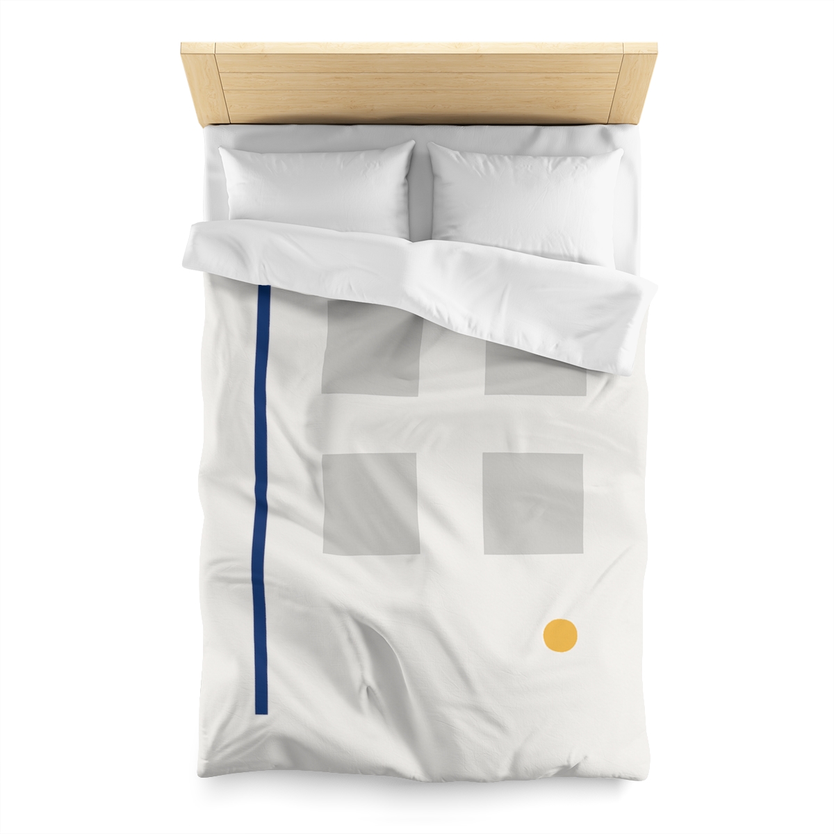 Sparse Grid With Missing Corner And Accent Point trendy bedroom duvets