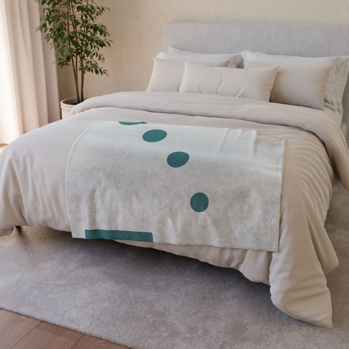 Four Dot Drift With Anchor Bar warm winter blankets