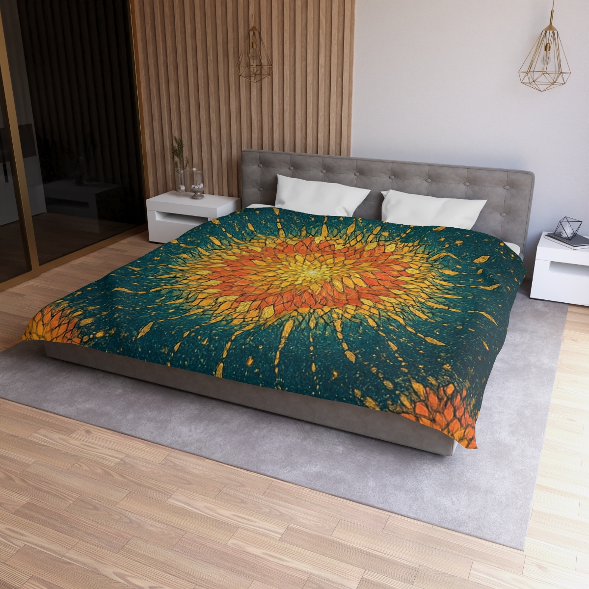Starburst Mosaic Halo custom duvets