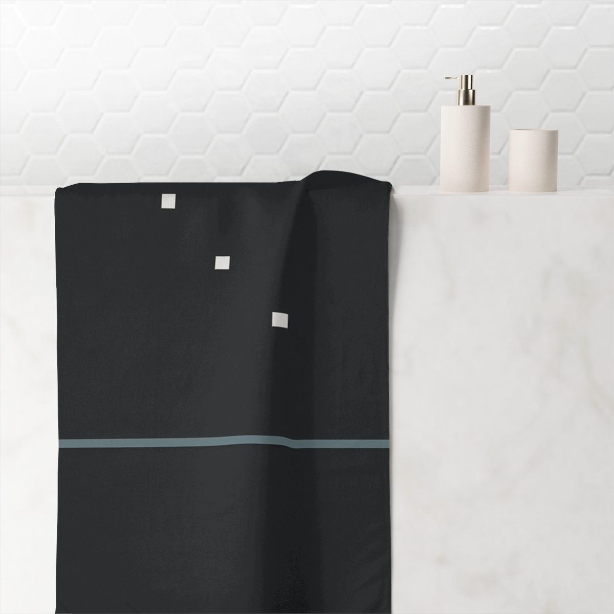 Split Horizon Bar Constellation trendy hand towels