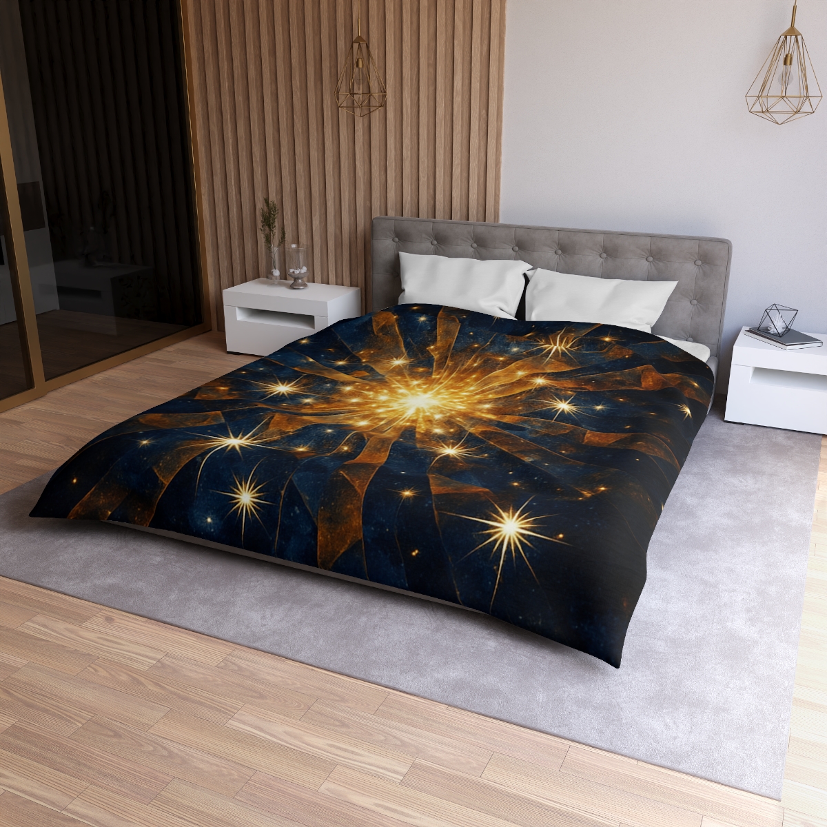 Starburst Mosaic Field unique patterned duvets