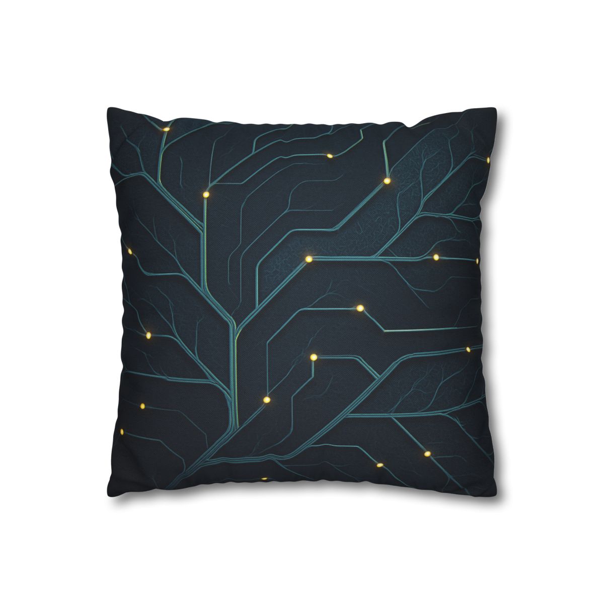 Leaf Vein Circuit Filigree soft cotton pillow cases