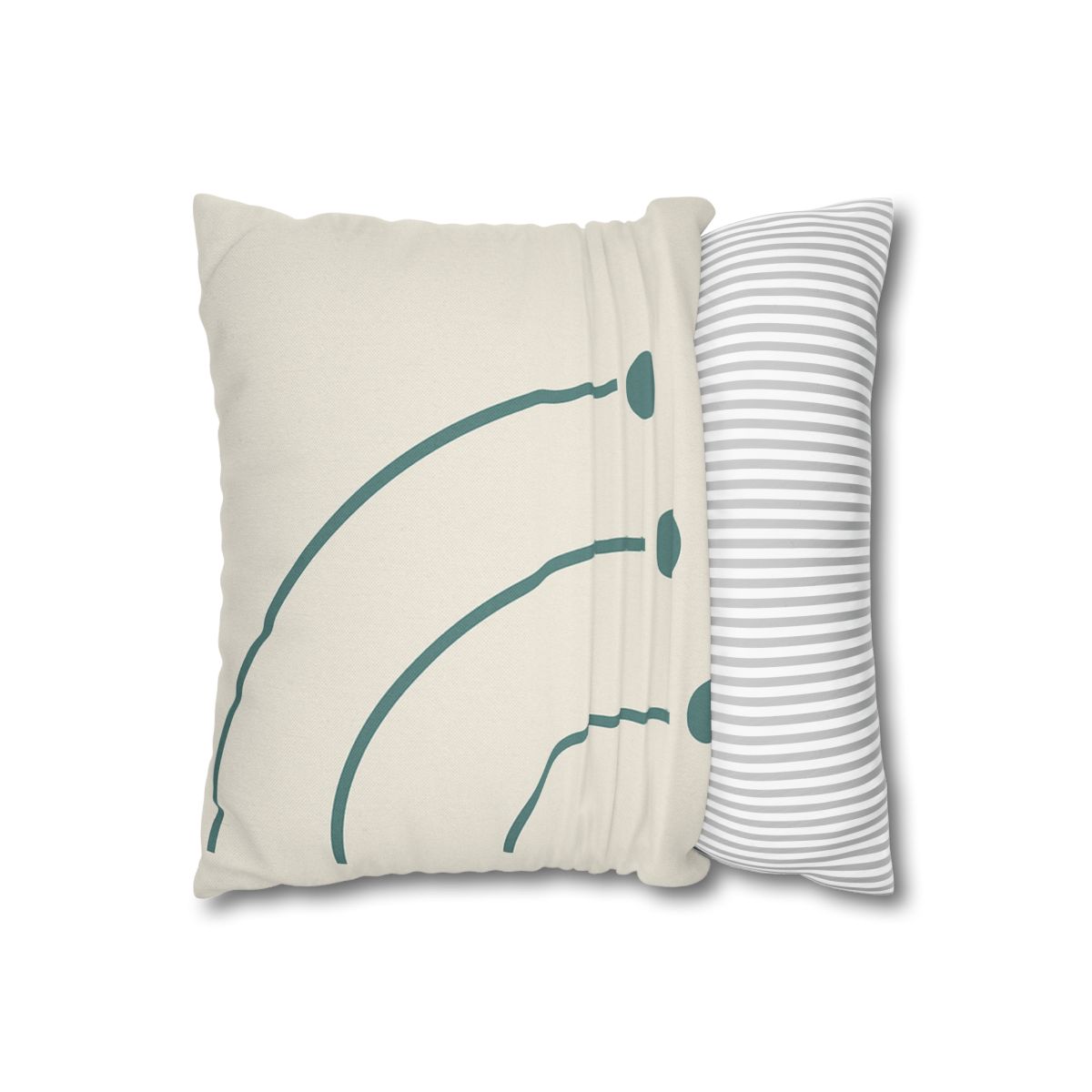 Balanced Arc And Dot Trio personalized pillow covers