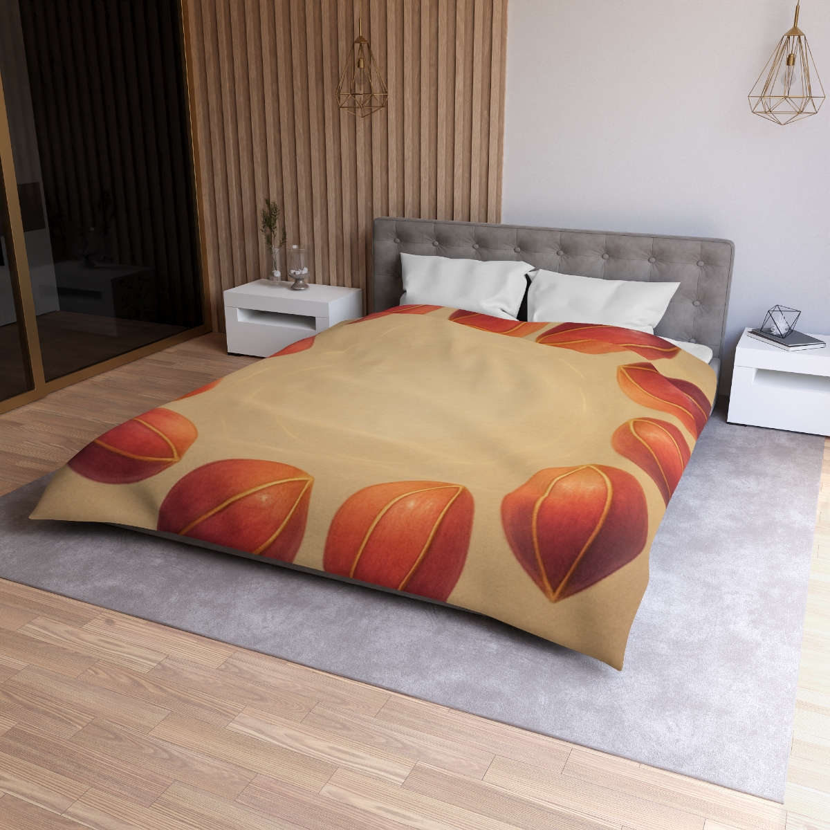 Cosmic Seed Pod Halo custom duvets