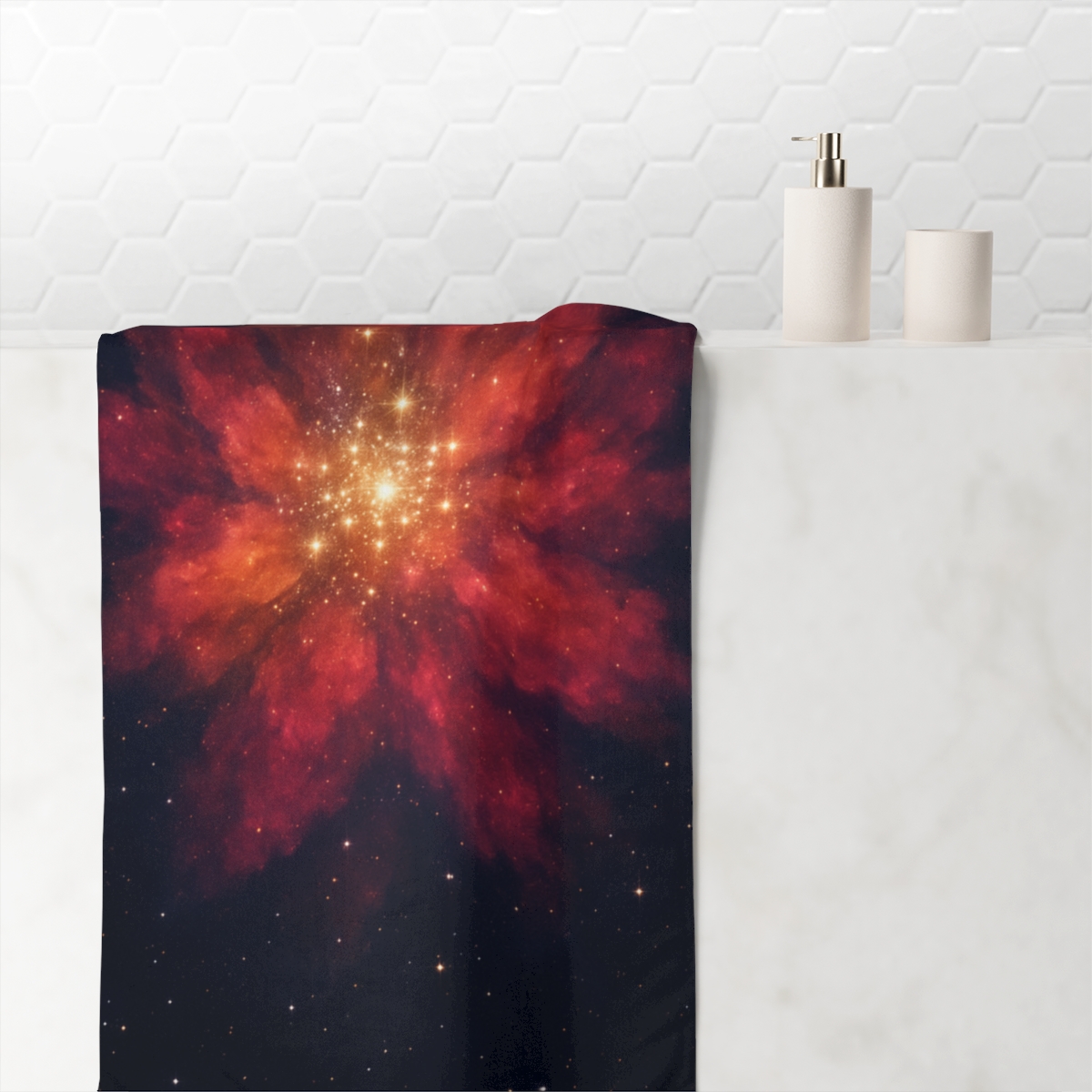 Starseed Bloom Cluster personalized bath towels