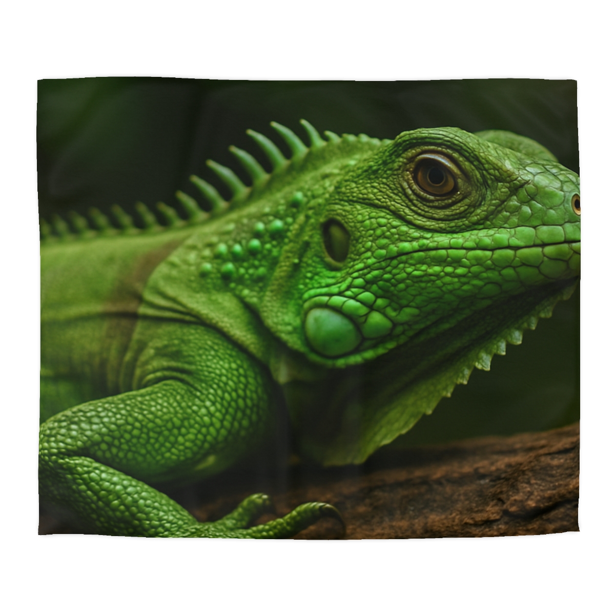 Green Iguana Sun Stillness unique patterned duvets
