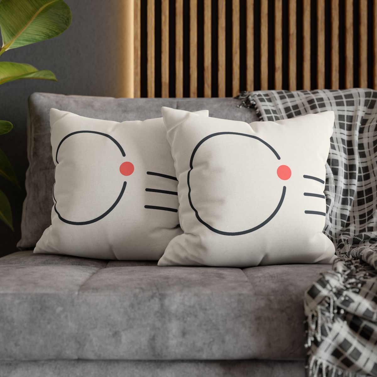 Offset Ring With Three Quiet Bars soft cotton pillow cases