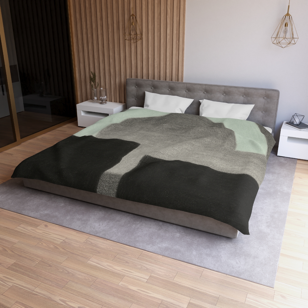 Arc Window Over Twin Blocks stylish duvet covers