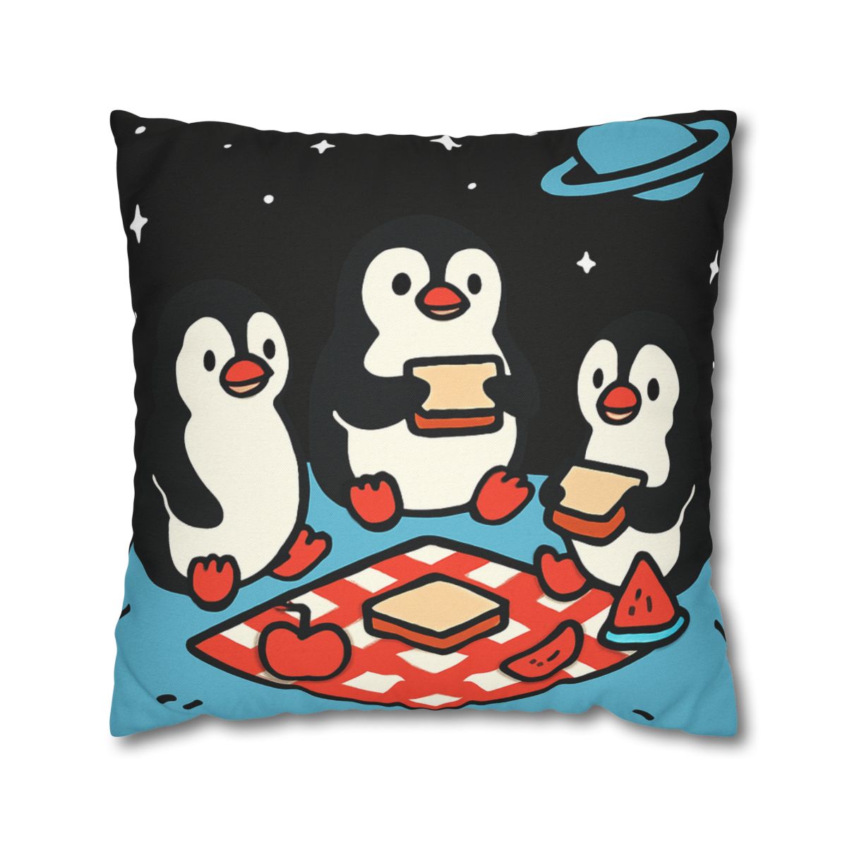 Planet Picnic Penguins custom pillow cases