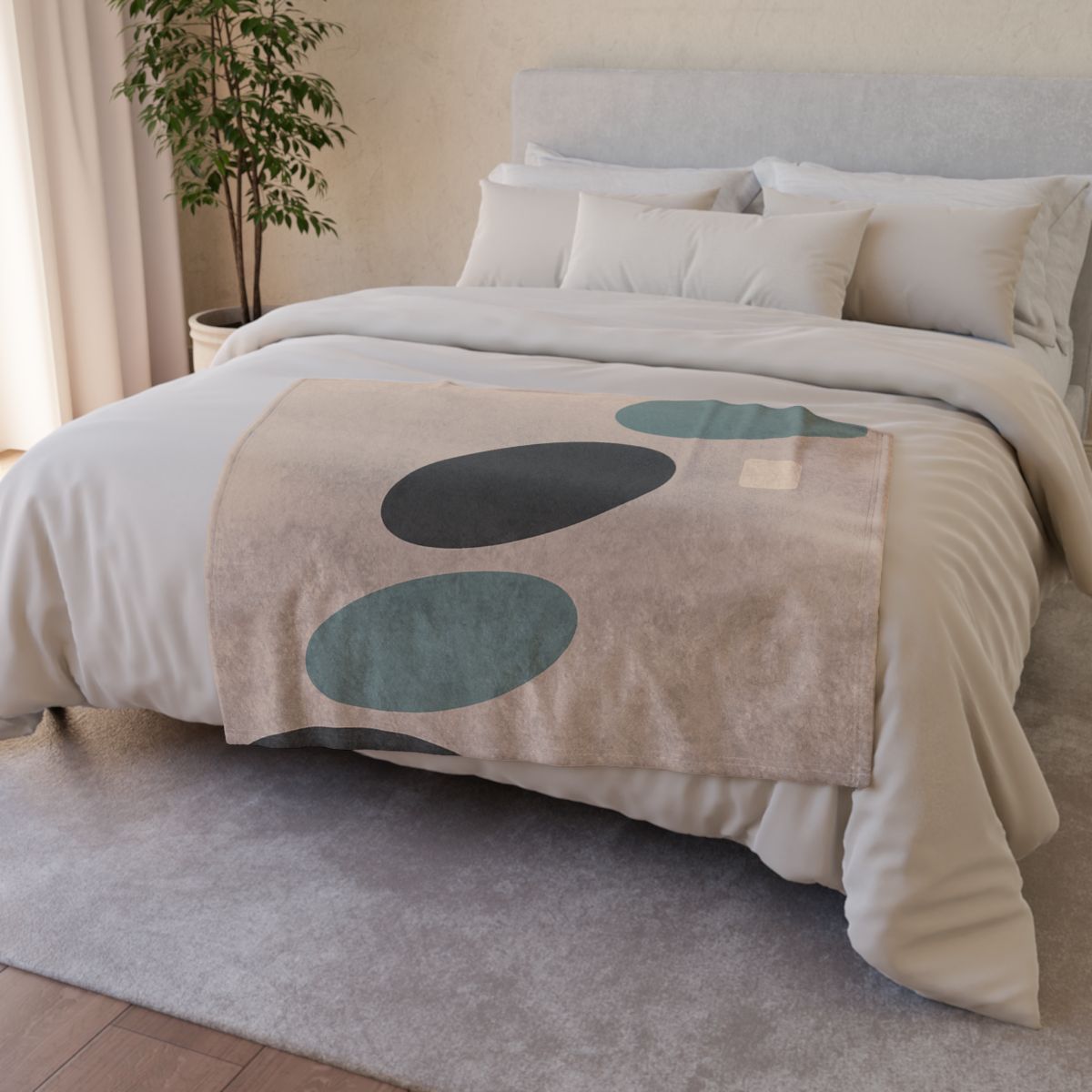Staggered Ovals With Pause custom blankets
