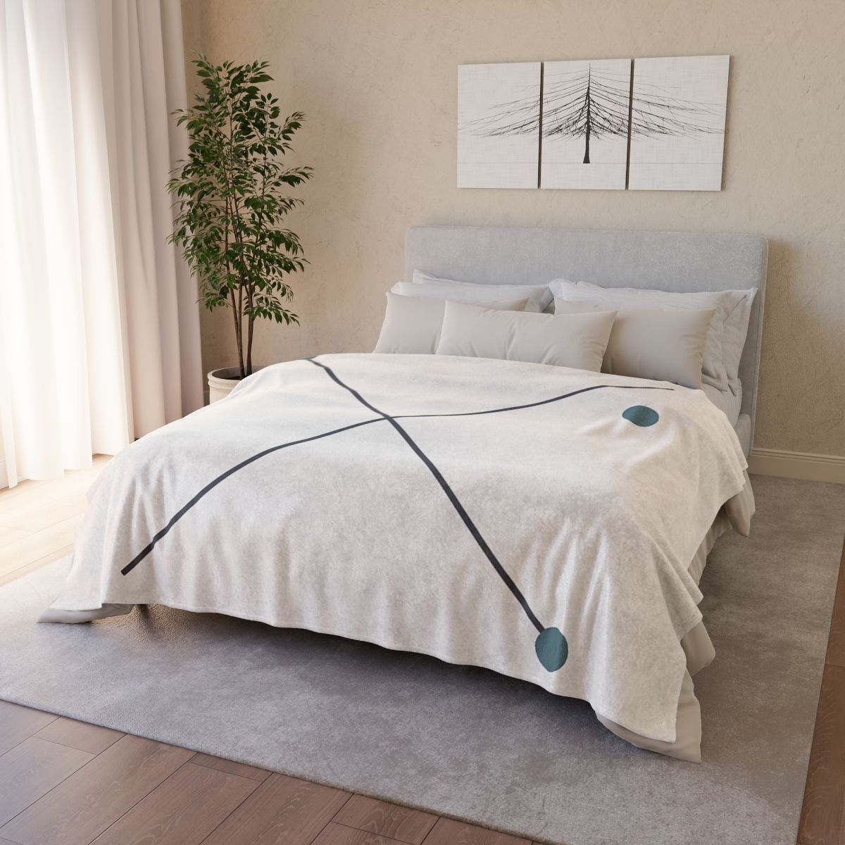 Crossed Vector Starfield trendy patterned blankets