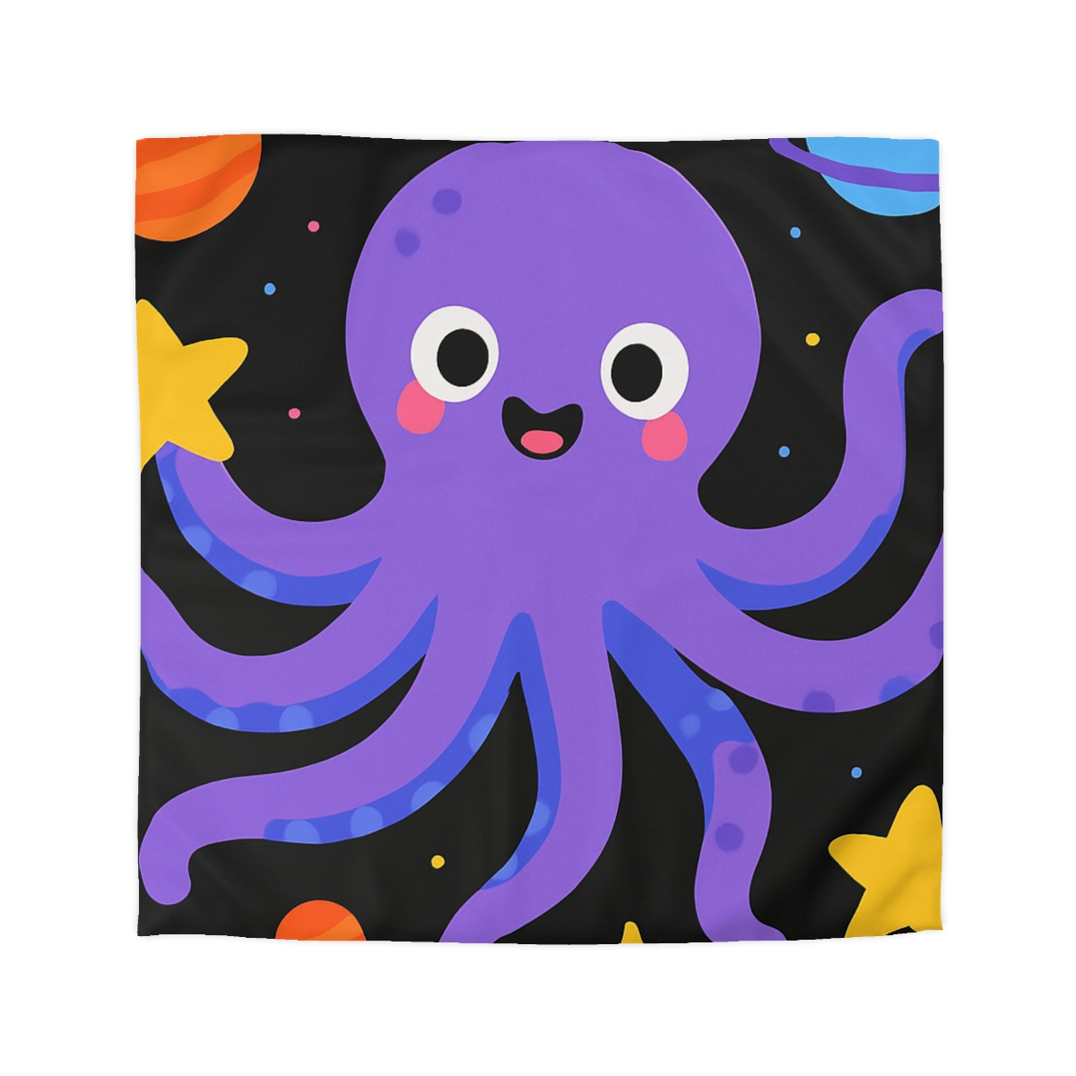 Friendly Space Octopus unique patterned duvets