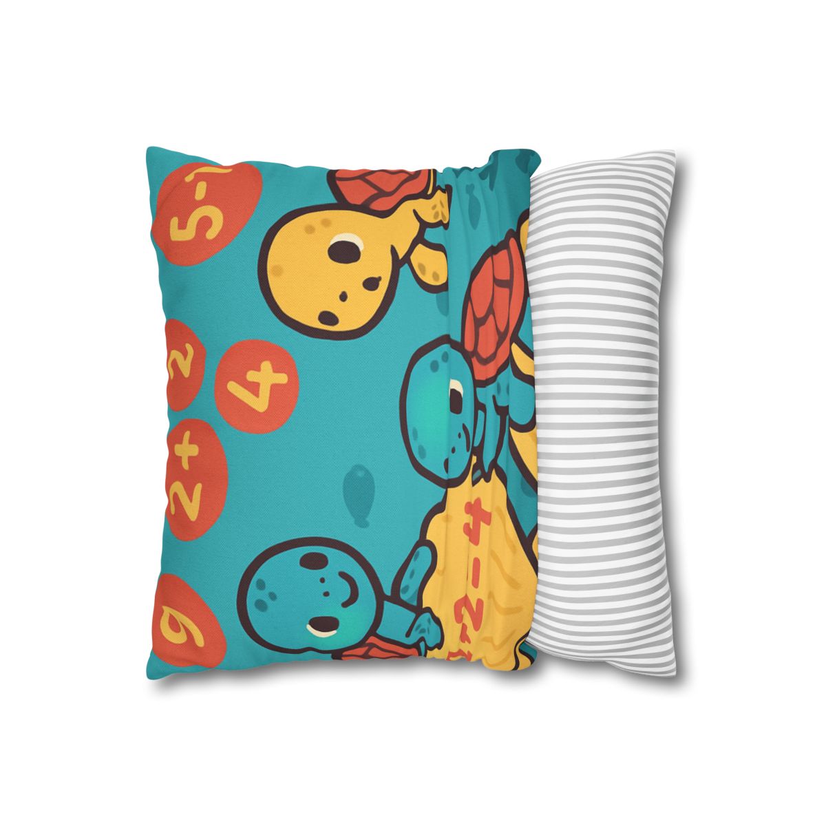 Coral Reef Math Turtles personalized pillow covers