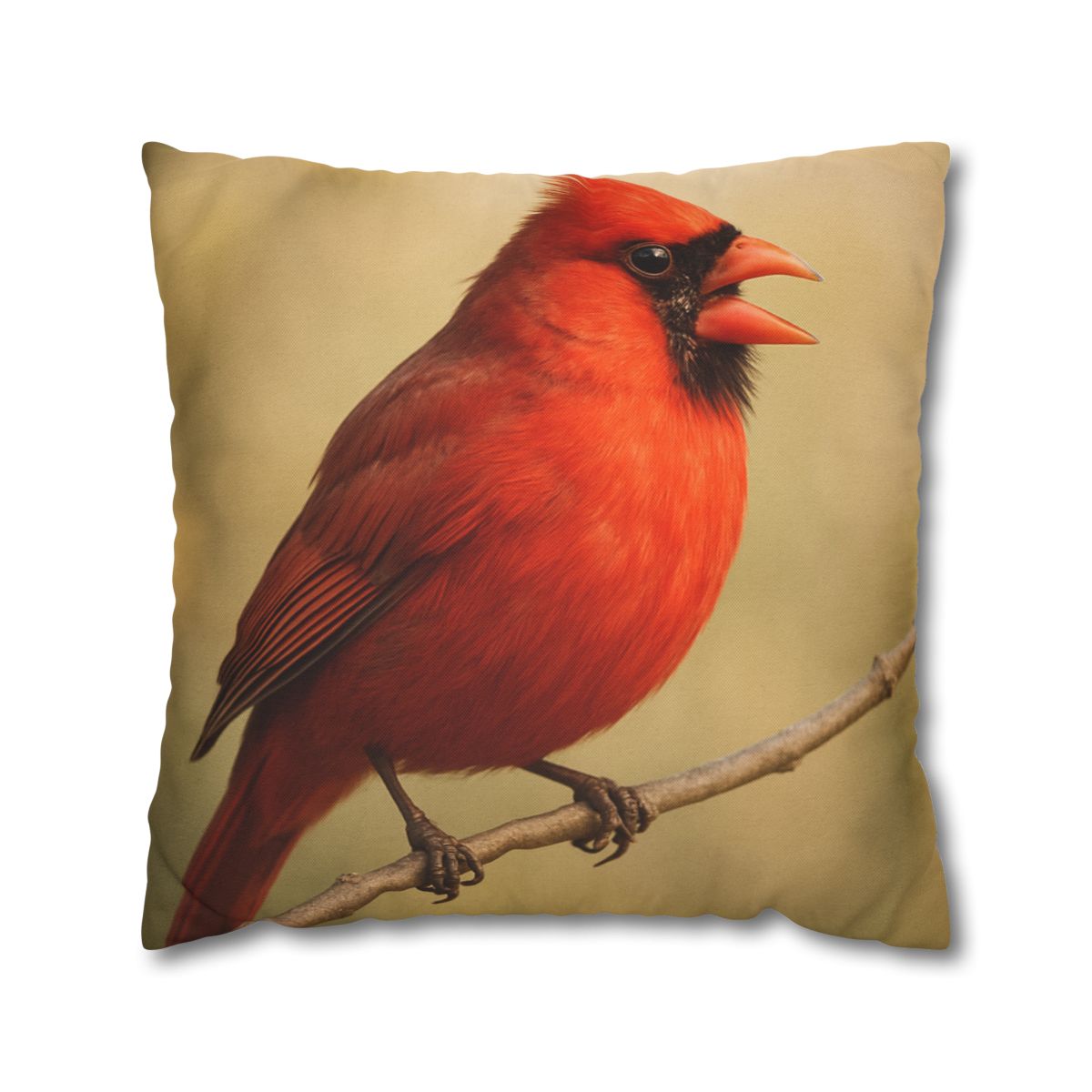 Crimson Hymn Cardinal designer print pillow cases