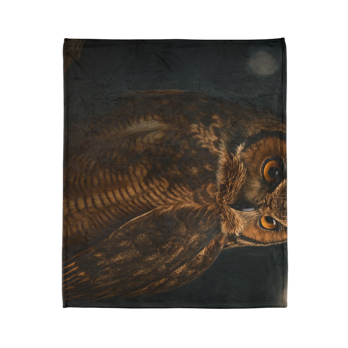 Starlit Perch Great Horned Owl warm winter blankets