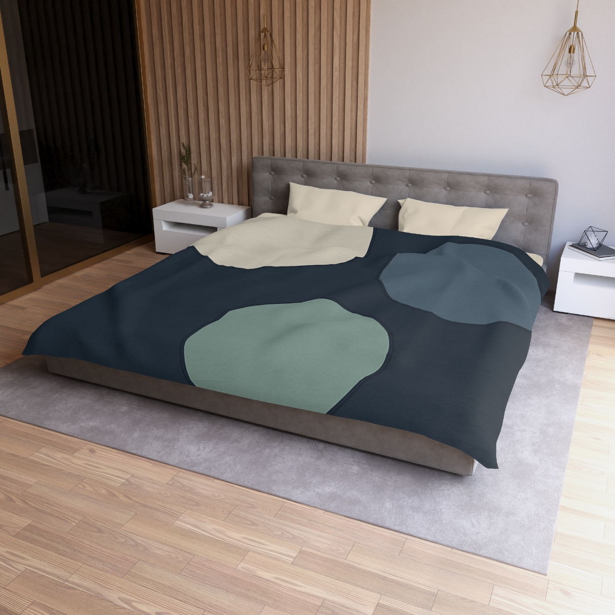 Staggered Circle Trio trendy bedroom duvets