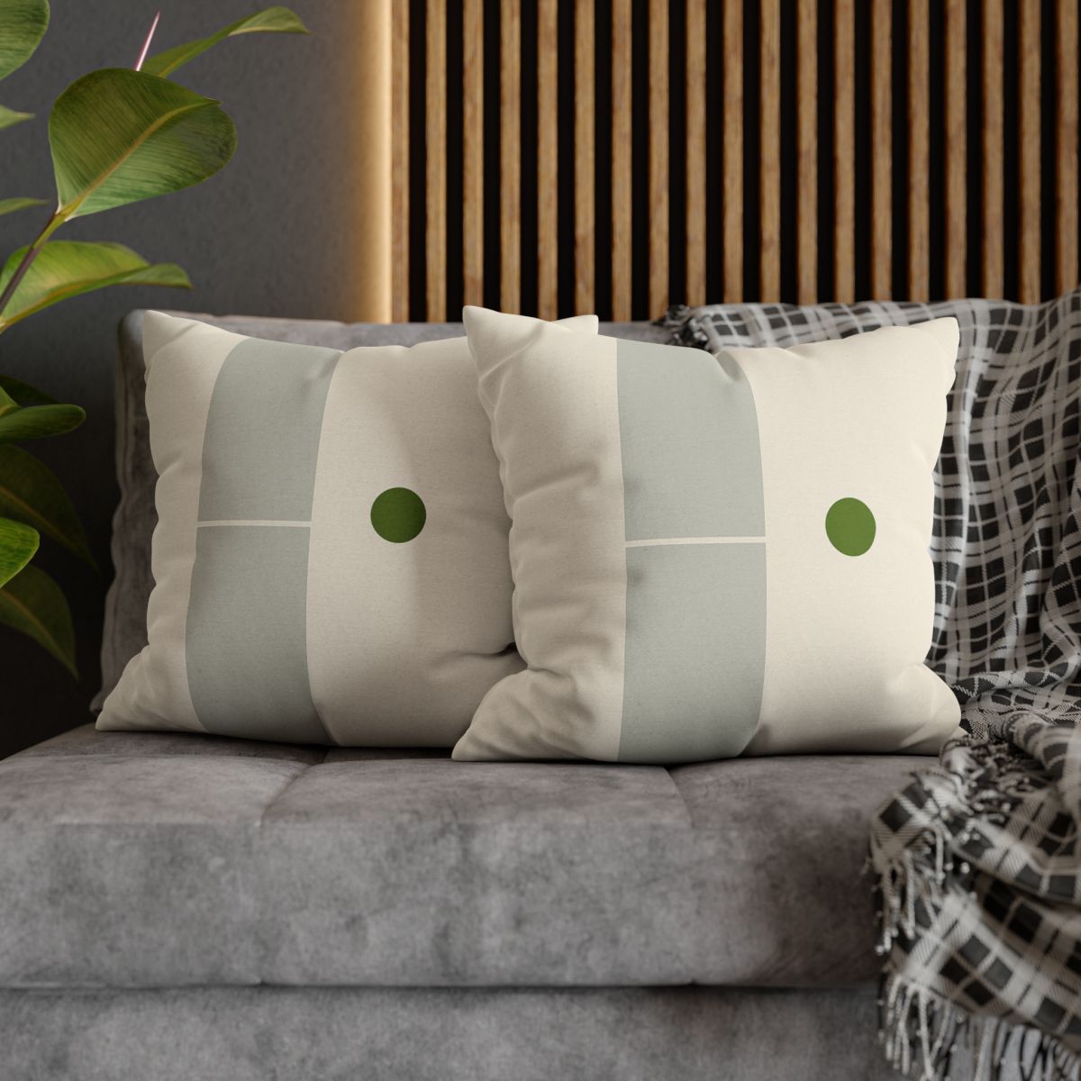 Split Column With Floating Dot soft cotton pillow cases