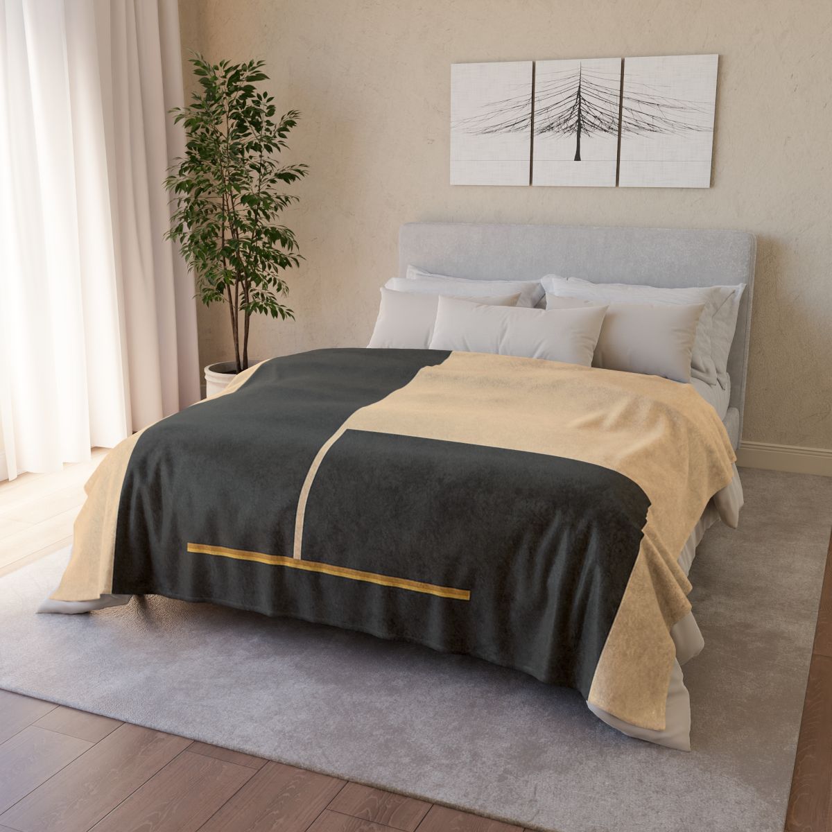 Offset Rectangles With Open Slot warm winter blankets