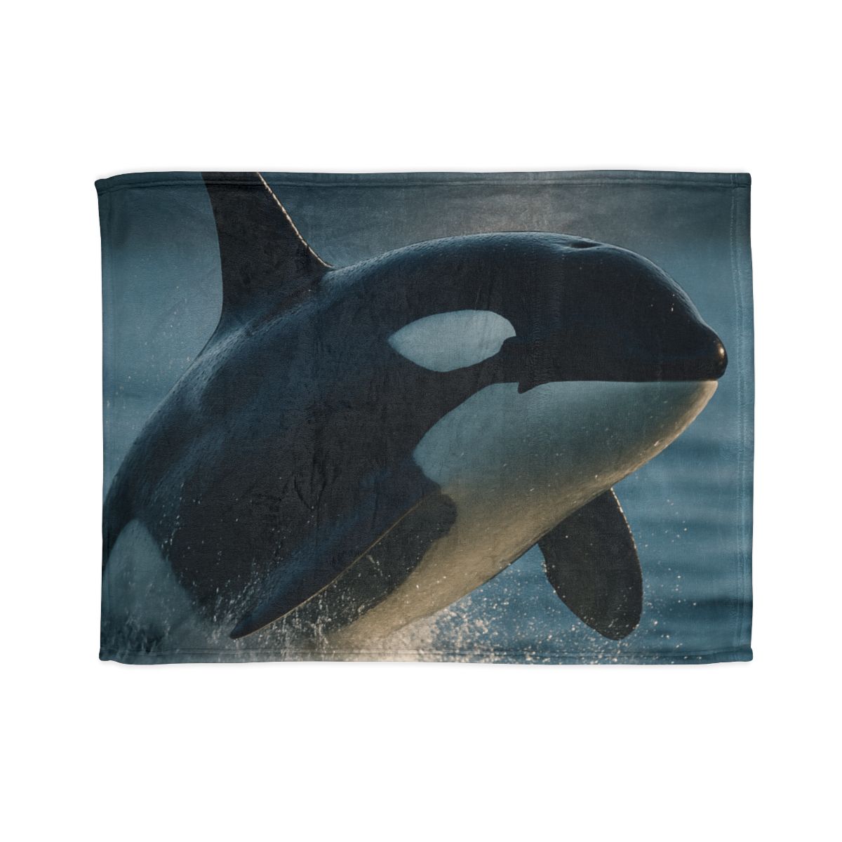 Abyss Glide Orca stylish throw blankets