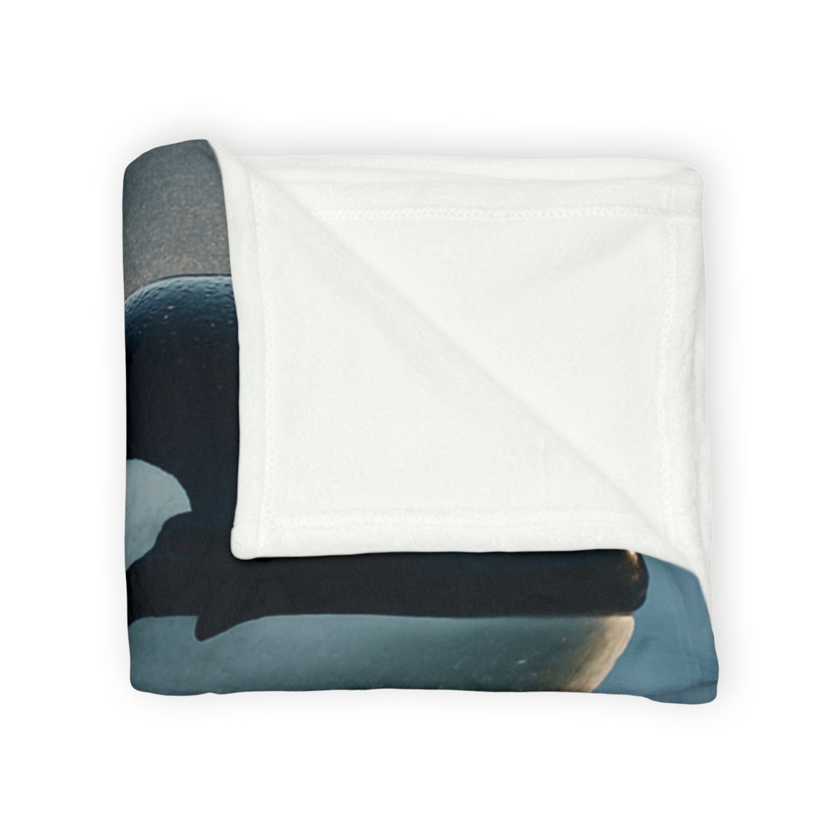 Abyss Glide Orca stylish throw blankets