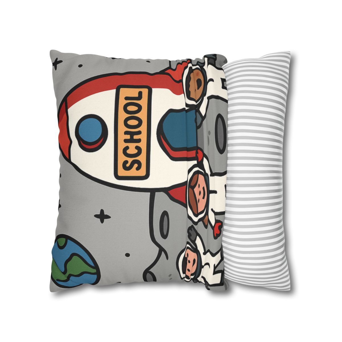 Rocket School On The Moon trendy patterned pillow cases