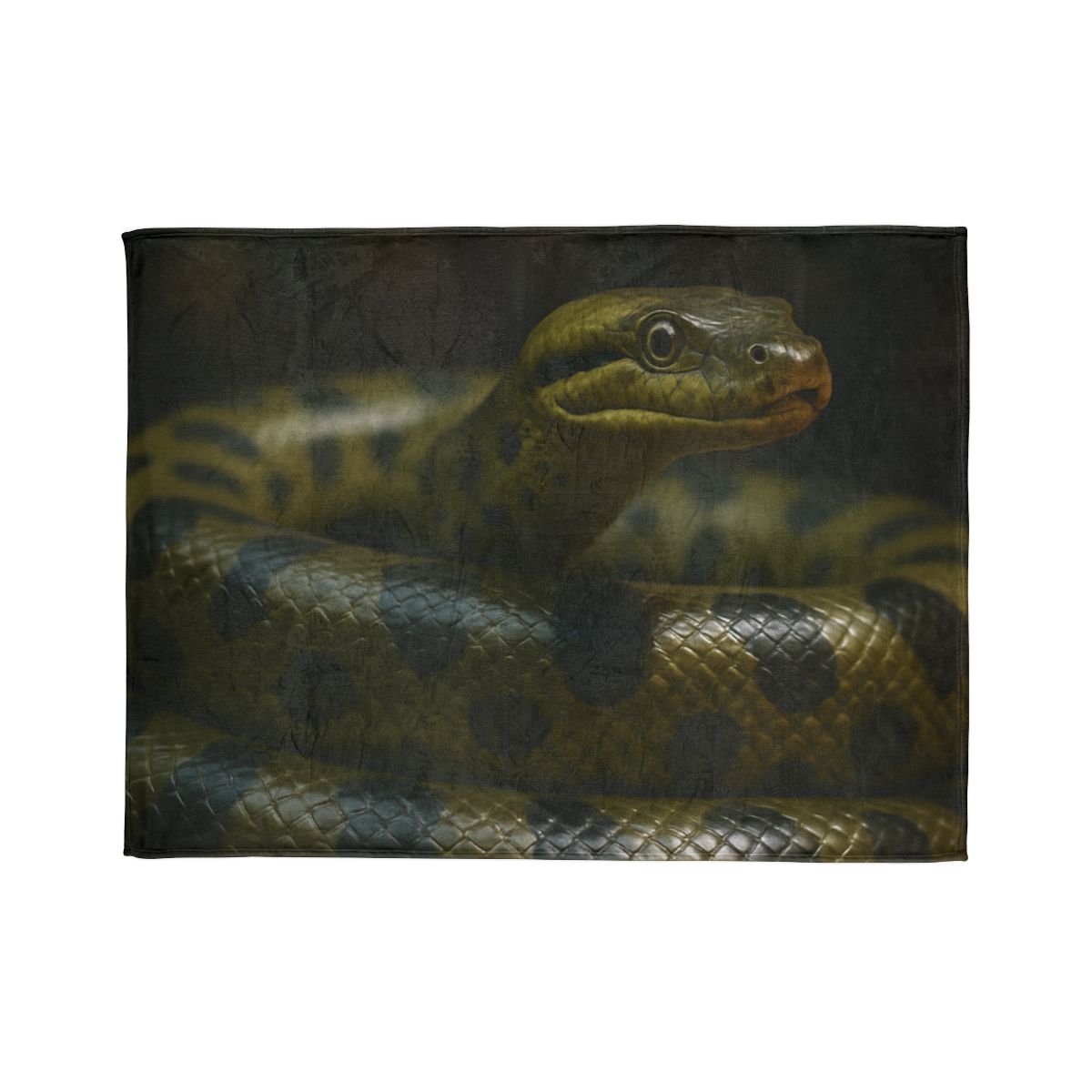 Silent Coil Green Anaconda personalized cozy blankets