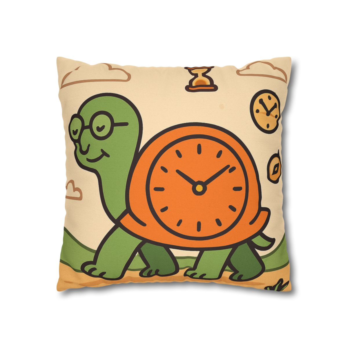 Time Turtle Journey unique gift pillow cases