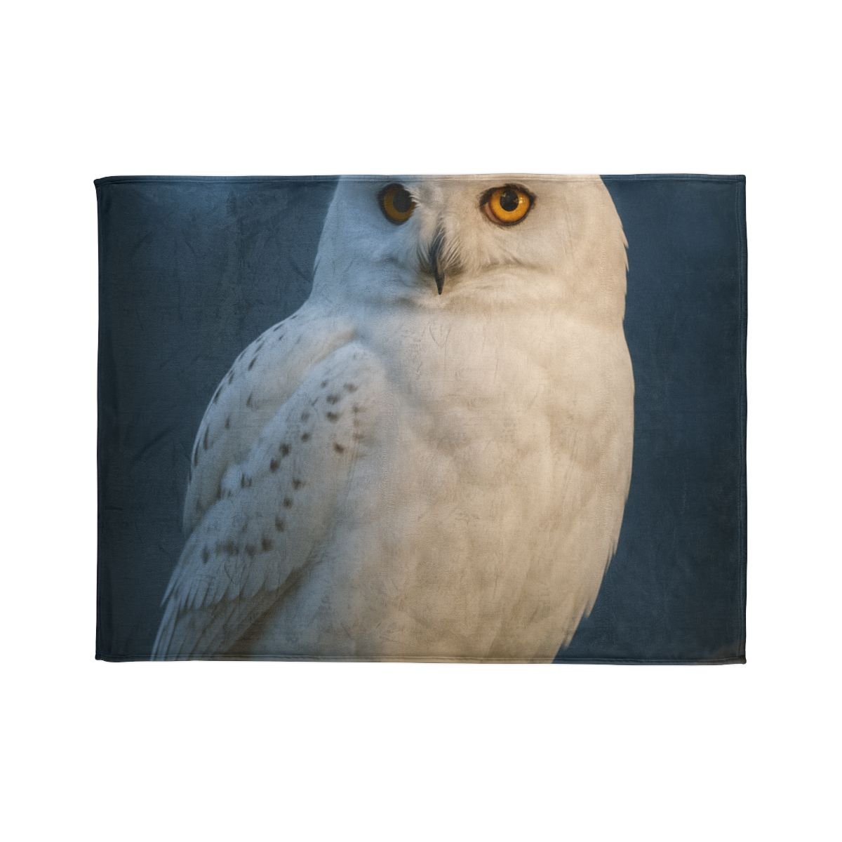 Twilight Watcher Snowy Owl soft fleece blankets