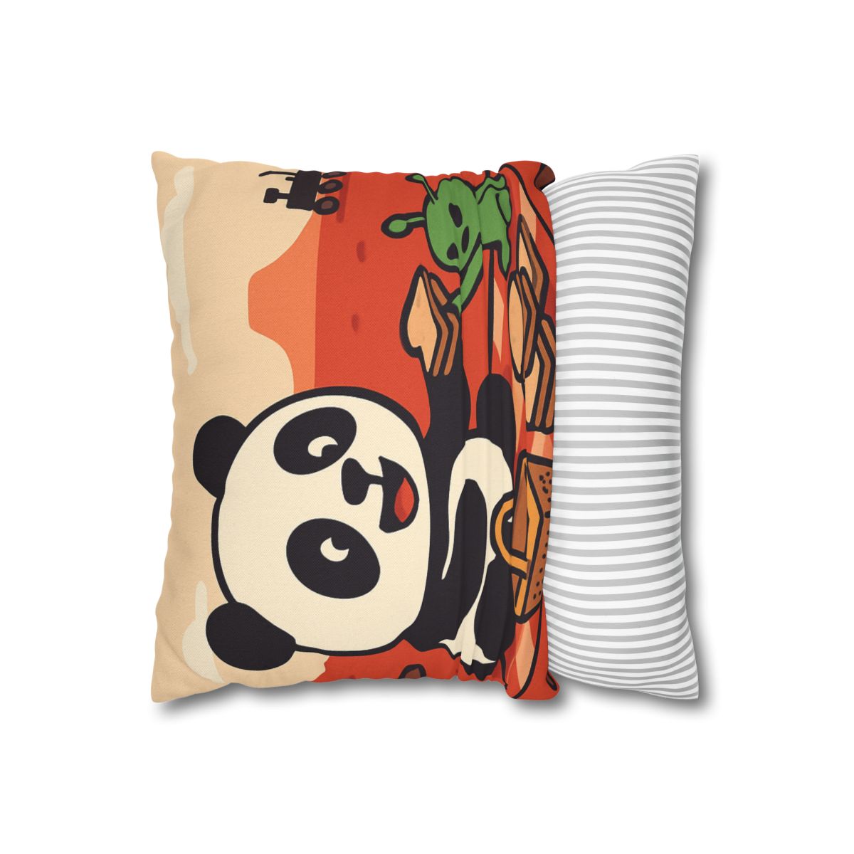 Martian Panda Picnic custom pillow cases