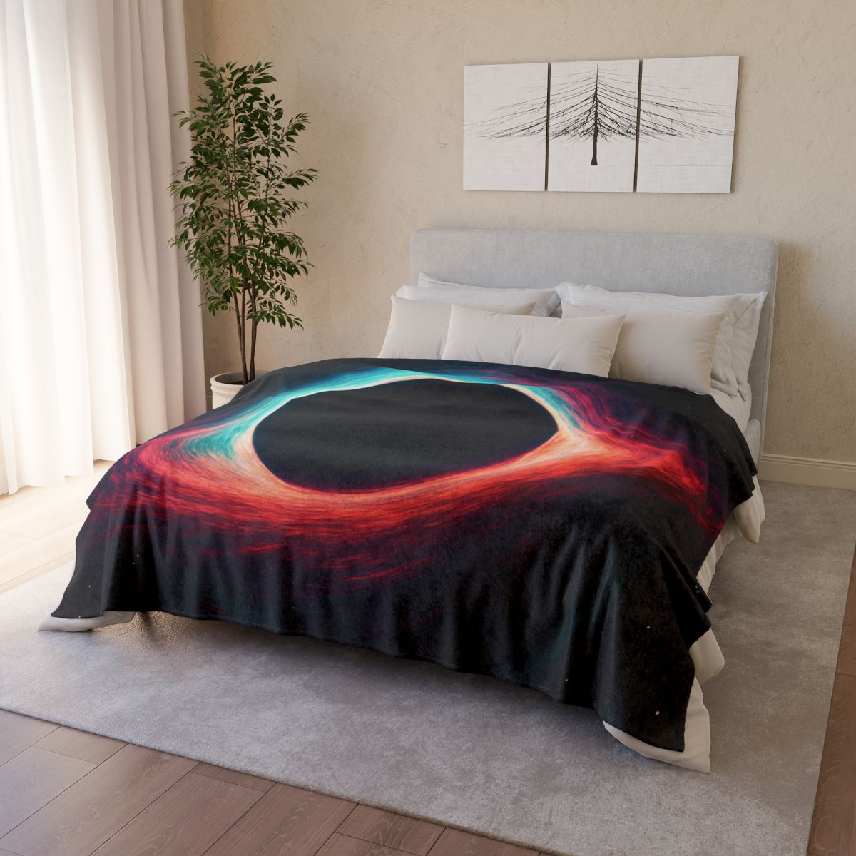 Event Horizon Silhouette unique gift blankets