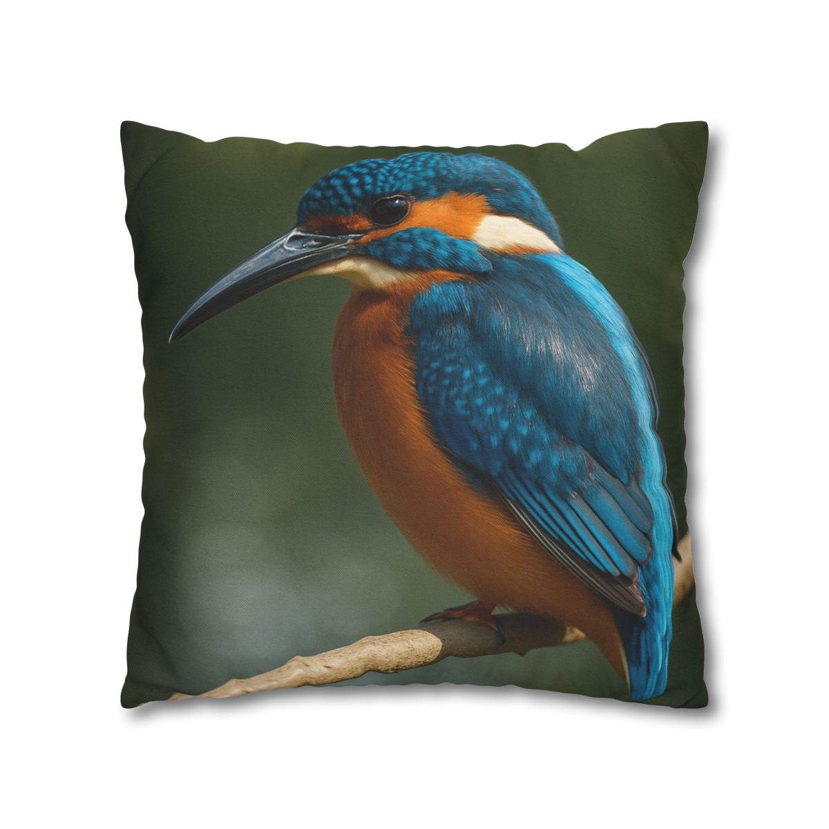 Azure Bolt Common Kingfisher designer print pillow cases