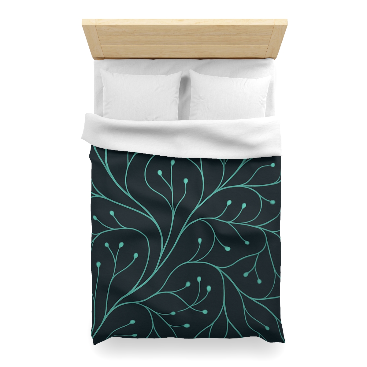Vine Circuit Network designer printed duvets
