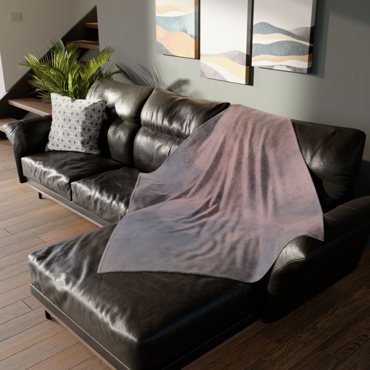 Petal Lattice Mirage stylish throw blankets
