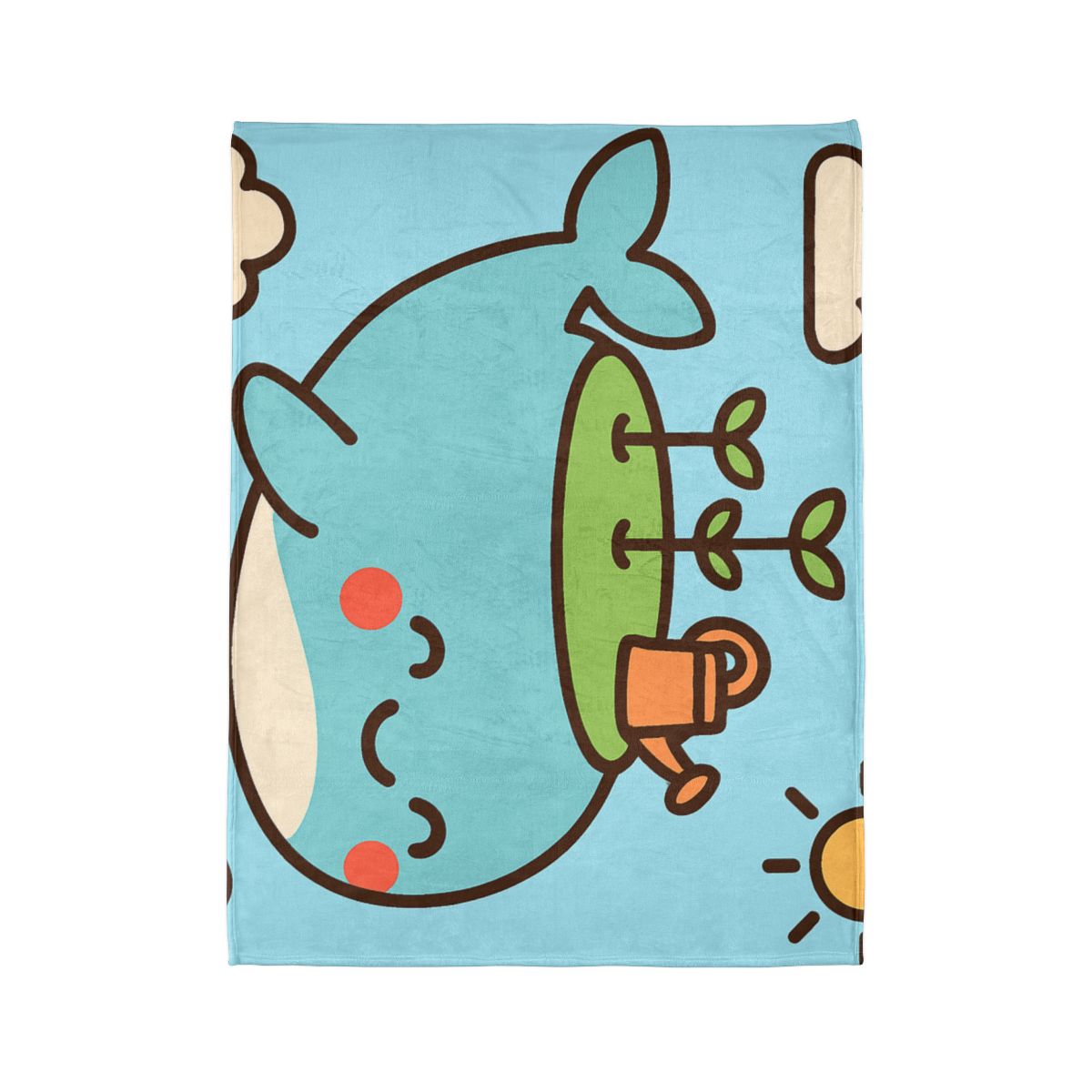 Sky Whale Seedling Planet Garden unique gift blanketscustom blankets