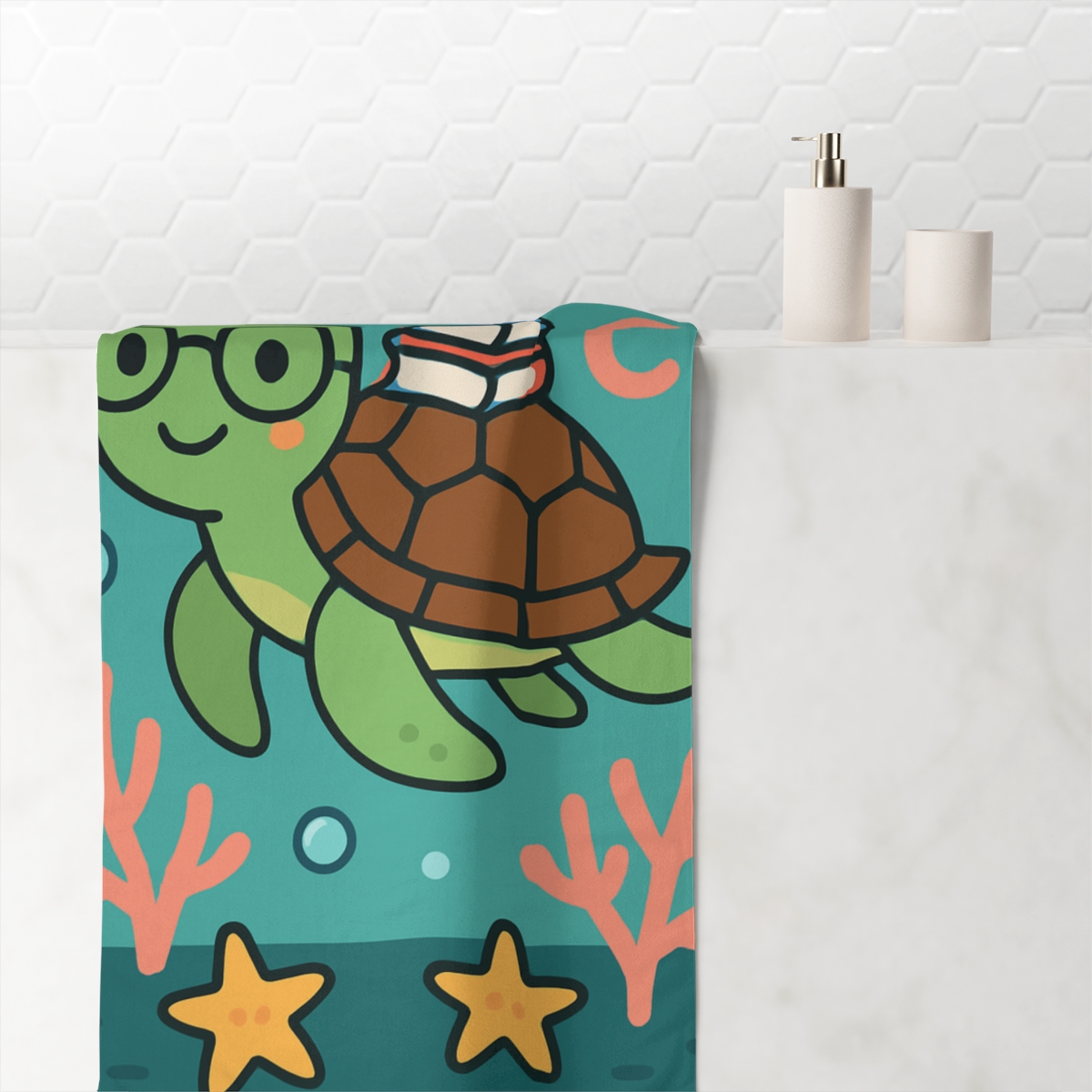 Nebula Library Sea Turtle unique gift towels