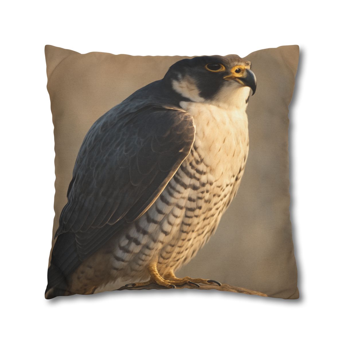 Silver Dusk Peregrine Falcon designer print pillow cases