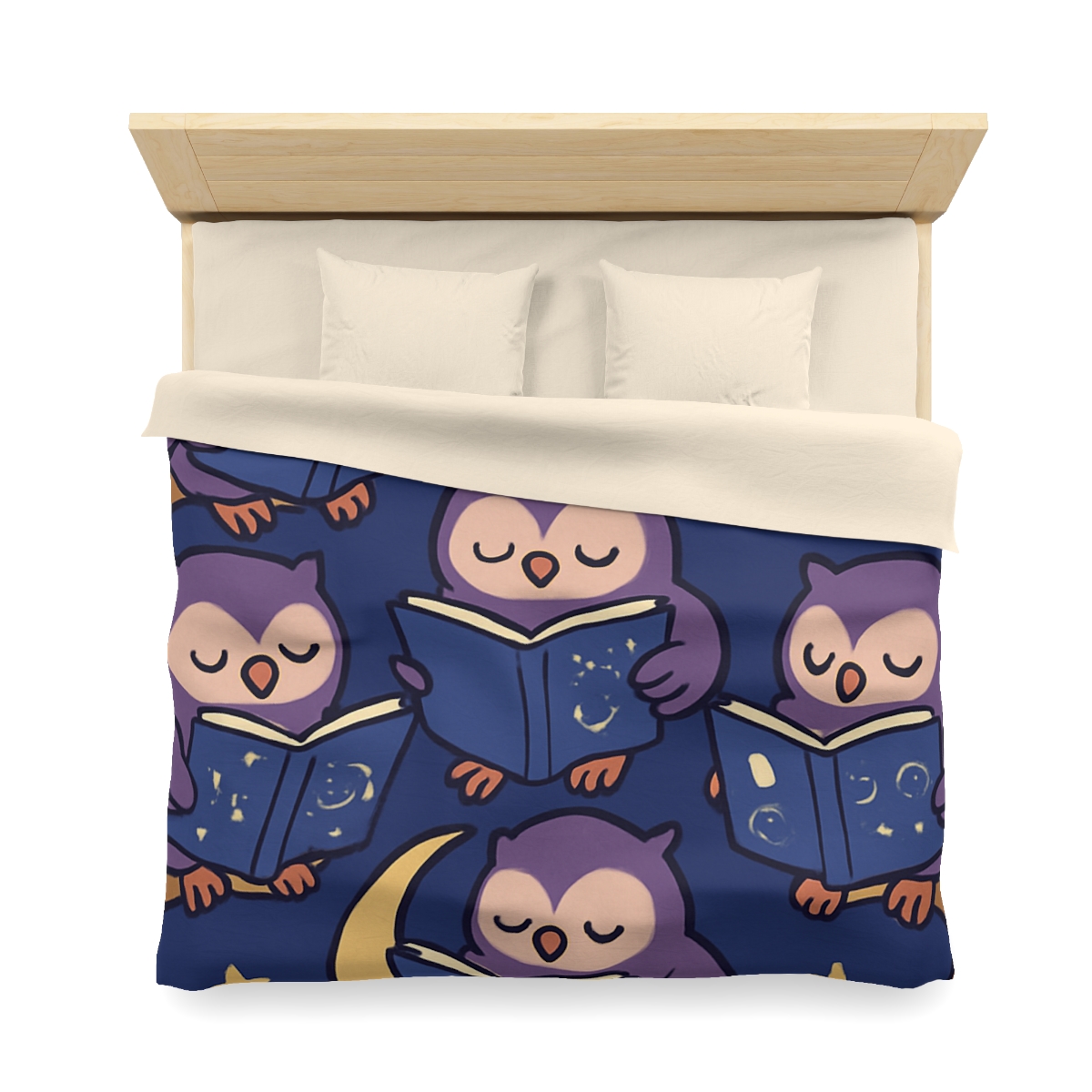 Moonlight Library Of Wise Owls stylish duvet covers