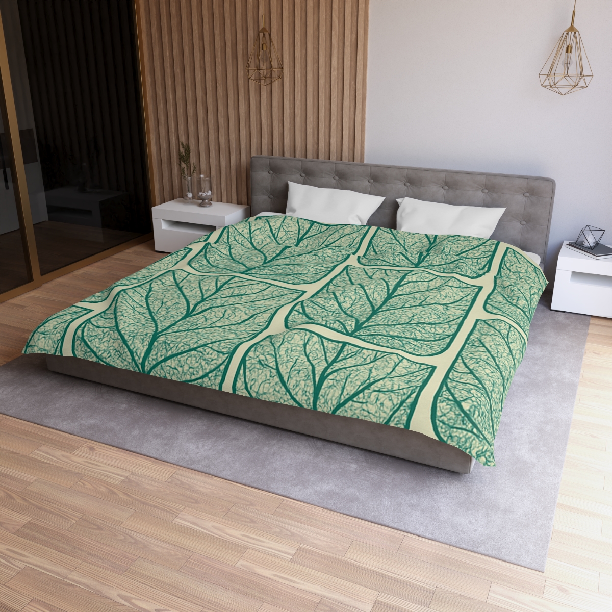 Leaf Vein Lace Grid personalized bedding duvets