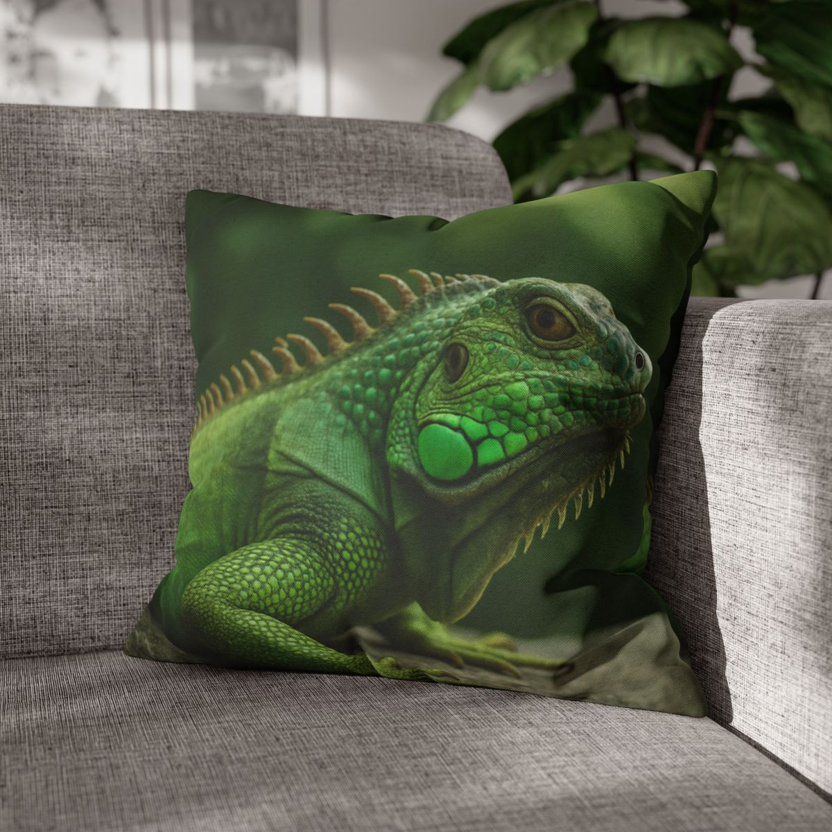 Stone Watcher Green Iguana custom pillow cases