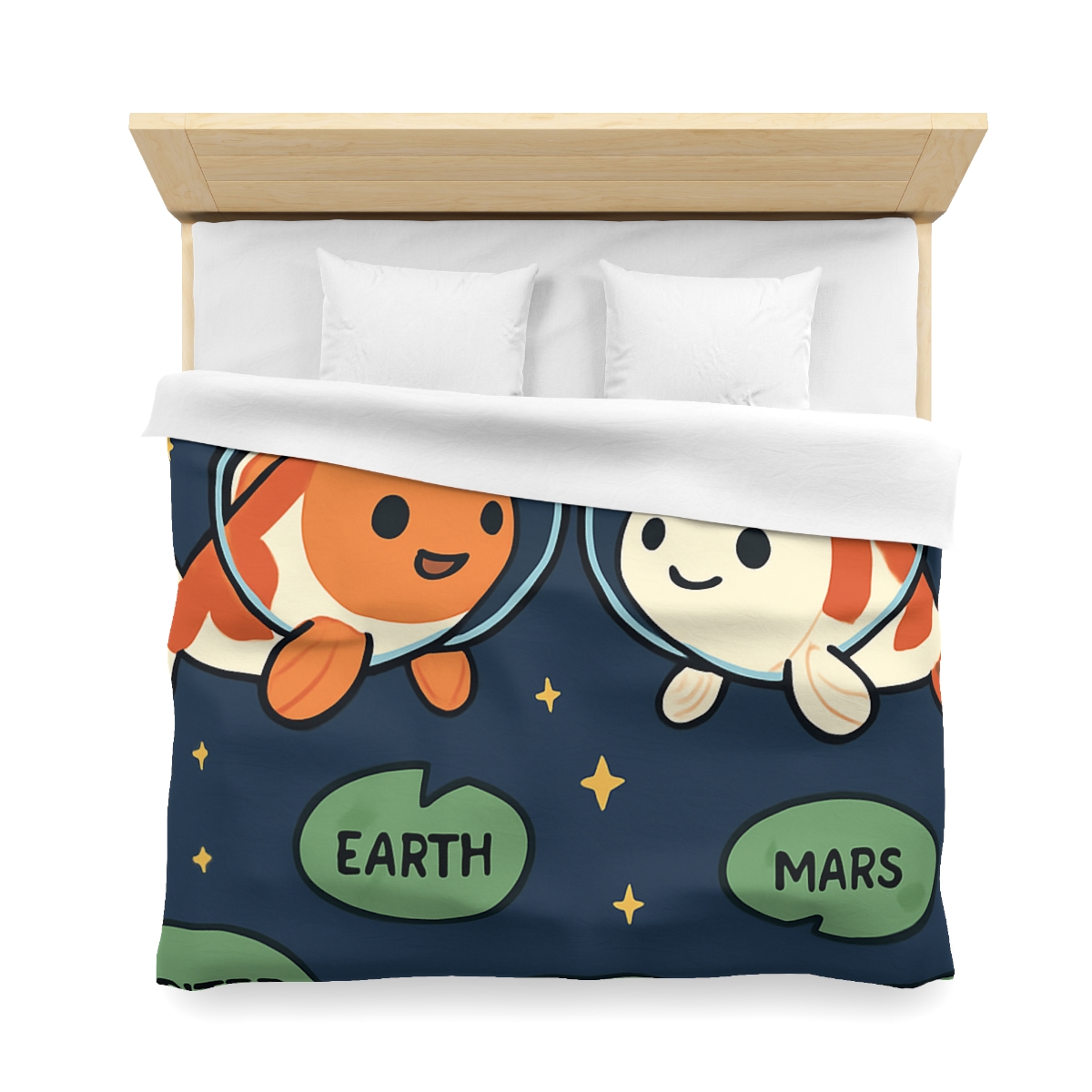 Cosmic Koi Classroom personalized bedding duvets