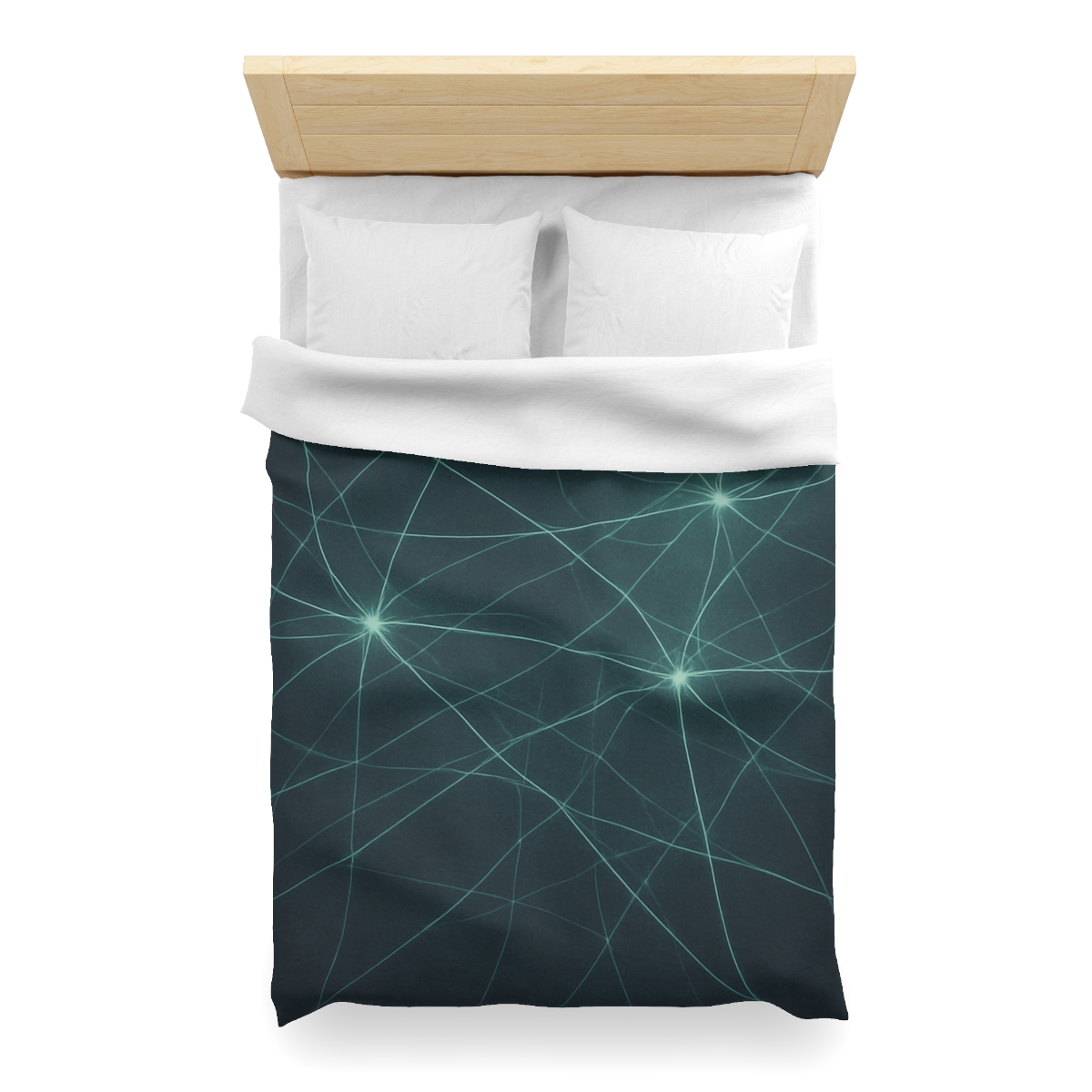 Cosmic Web Filament Glow designer printed duvets