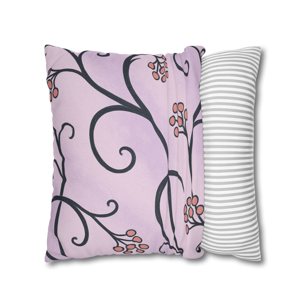 Tendrilled Ribbon Network soft cotton pillow cases