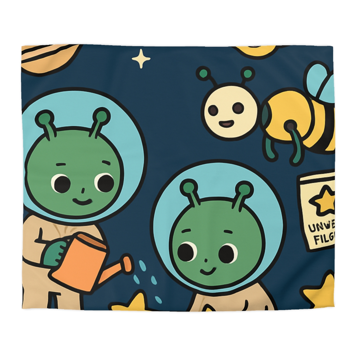 Comet Gardeners On Moon Meadow unique patterned duvets