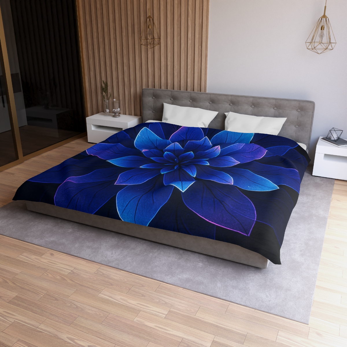 Petal Prism Overlap designer printed duvets