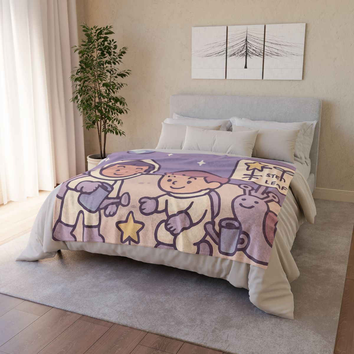 Moon Gardeners Planting Stardust Seeds custom blankets