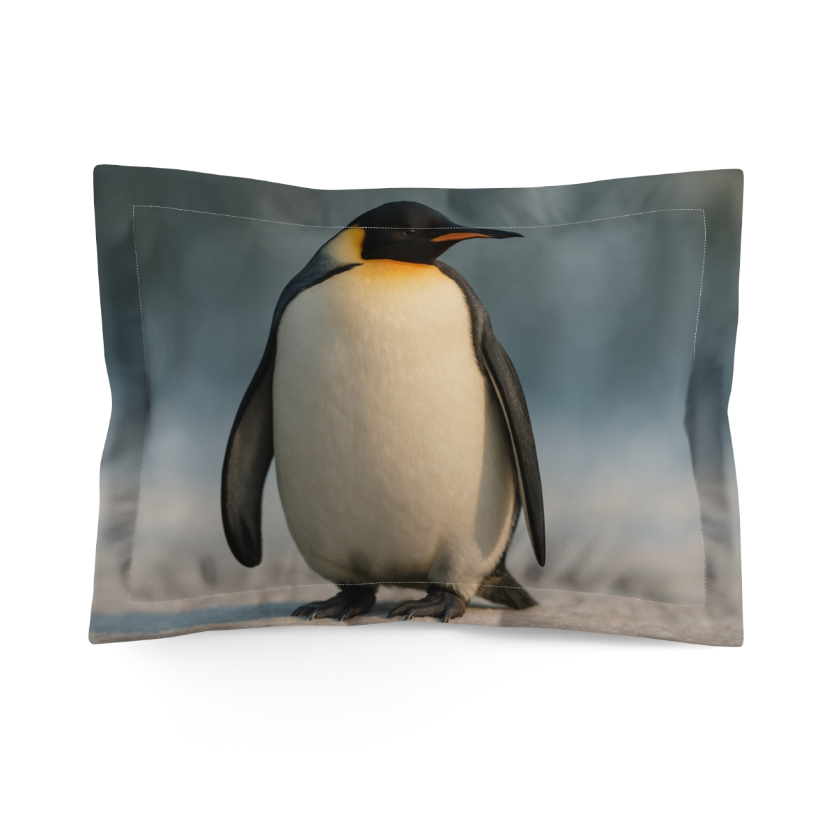 Aurora Drift Emperor Penguin personalized decorative pillows