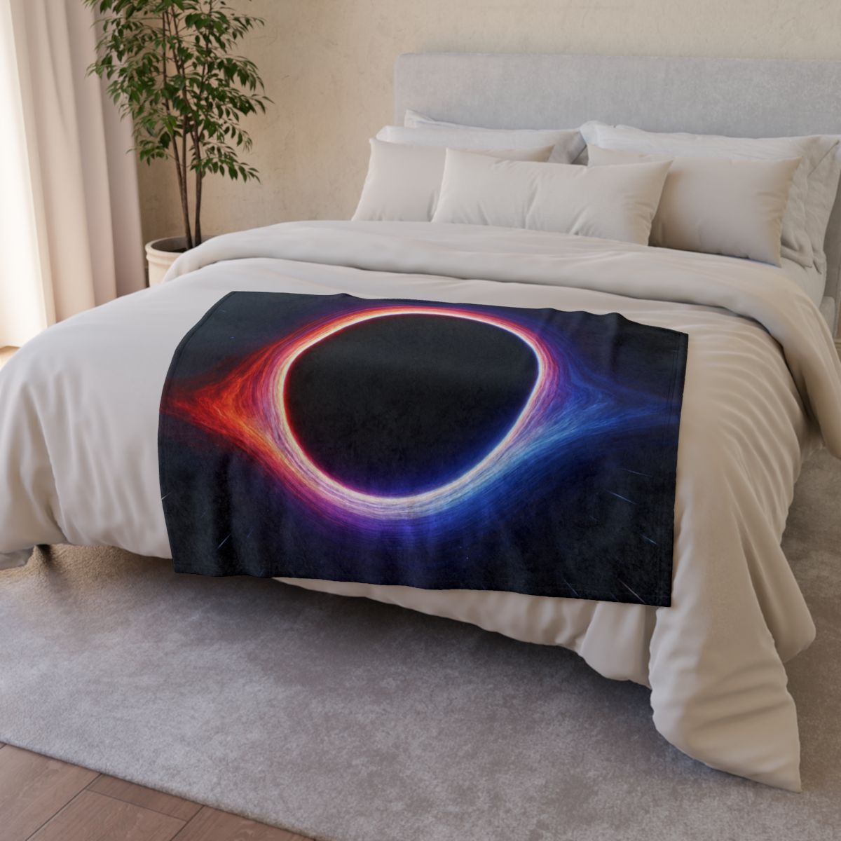 Obsidian Singularity Halo personalized cozy blankets
