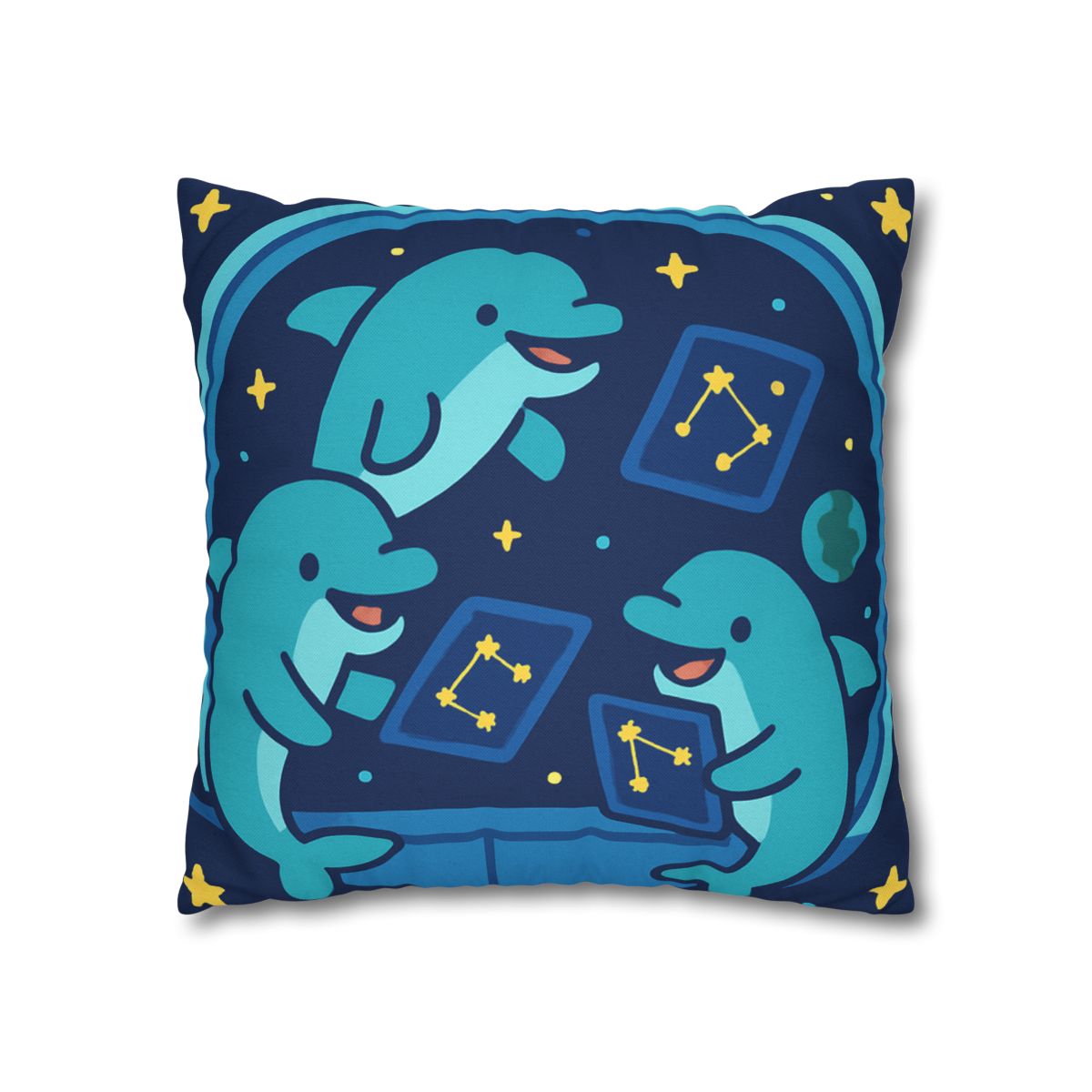 Cosmic Dolphin Classroom unique gift pillow cases