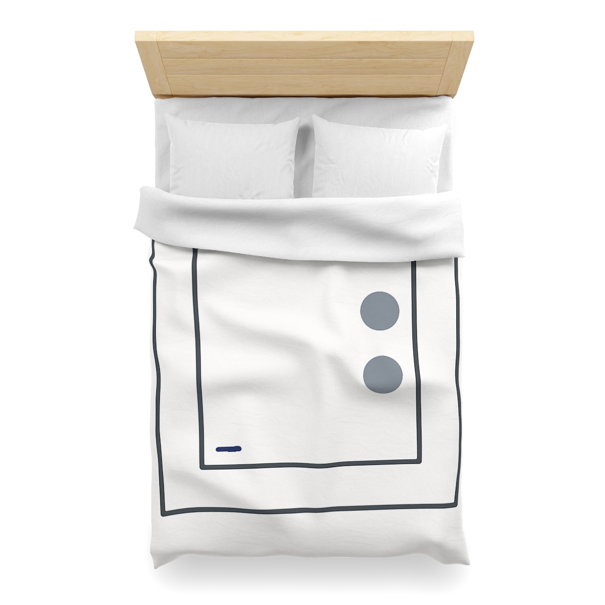 Nested Square With Sliding Circle Pair personalized bedding duvets