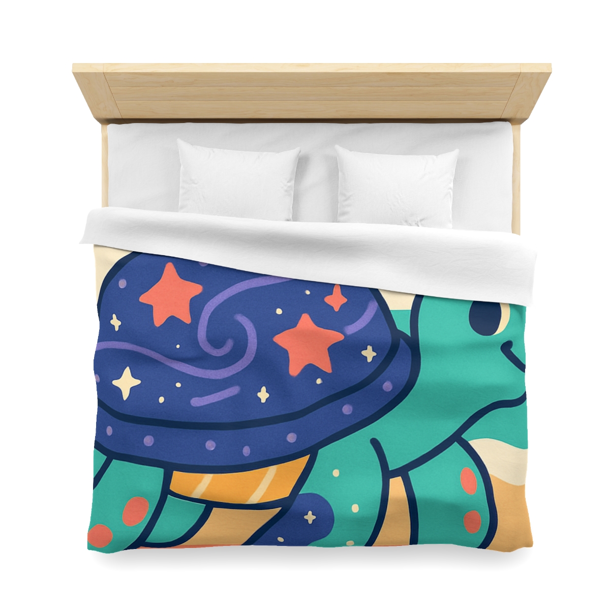 Galactic Seashell Turtle warm winter duvets
